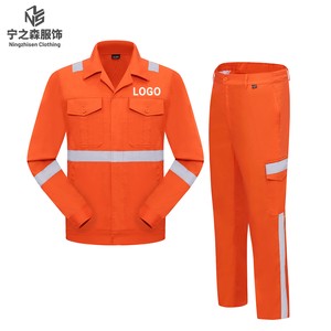 High Visibility Reflective Safety Work Clothes Set Worker Uniform Construction Mining Shirt Trousers Pant Suit Hi Vis Workwear