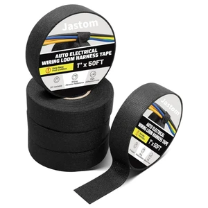 Black Heat-Resistant Polyester Flannel Cloth Tape Die Cut For Fabric Harness & Wiring Flannel Blister Heel Stickers