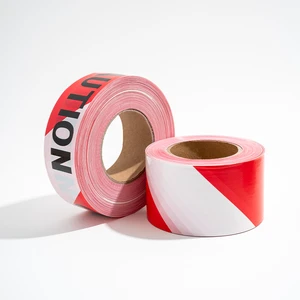 Non Adhesive Warning Tape for Landscaping Crowd Control and Public Area Marking Eco Friendly Lightweight and Fast Deployment