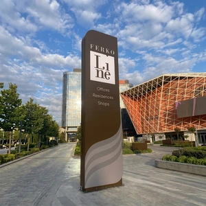 Led Large Pylon Sign Board For Outdoor Plaza Sign Pylon Directory Pylon Sign
