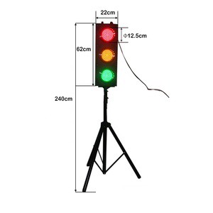 Folding Signal Lamp with Triangle Bracket Crossing High Brightness Intelligent Signal Pedestrian Crossing LED Traffic Light