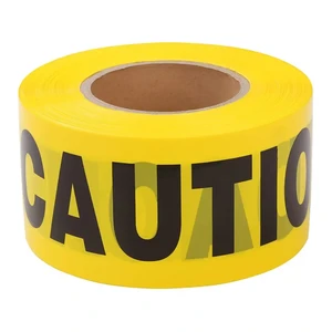 3mil 4mil 5mil PE Non-adhesive Caution Tape One-time Use Barricade Barrier Tape Striped Warning Tape Area Marking Warning Tape