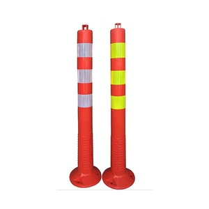 Wesure Safety Flexible PU/EVA Traffic Post Reflective Strips Soft Reboundable Road Safety Delineator Marker Roadway