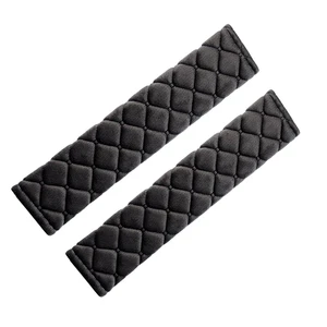 MESOROCK Universal Car Accessories Seat Belt Webbing Cover Custom Seatbelt Covers Black Car Seat Belt Cover