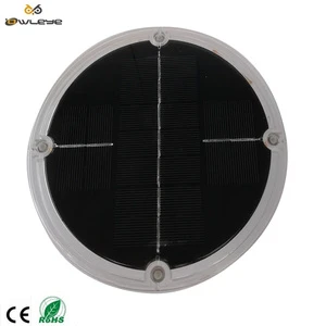 Round Solar Traffic Warning Light with 1000m Visibility 12LED IP66 Waterproof PC Material High Visible Traffic Cones