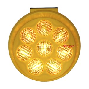 Solar Powered Roadside Traffic Light Waterproof PP&Acyrilic Material Sunflower Light for Traffic Warning