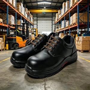 SOLID STONE Factory Construction Safety Shoes Steel Toe Anti-static Puncture Resistant Slip Durable Tough Industrial Working