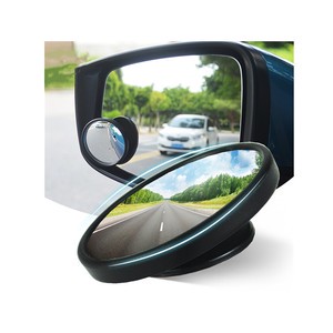 2 Pcs Car Reverse Wide View Vehicle Parking Round Convex Blind Spot Mirror