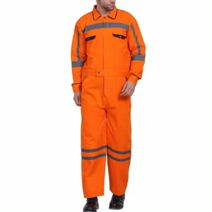 Custom Color High Vis Reflective Cotton Engineering Workwear Breathable Wear-resistant Industrial Protective Apparel Men's Silk