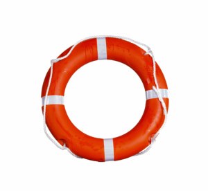 Life Buoy Ring Marine Safety Orange Floating Lifebuoy with Reflective Tape and Throw Rope for Ships Boats (SOLAS) Wholesale