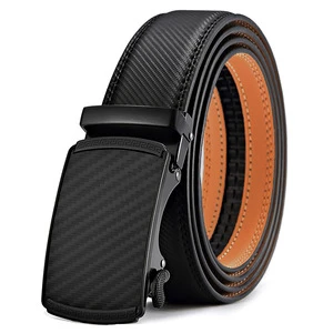 Customizable Fashionable High-End Carbon Fiber Texture Automatic Buckle Men's Belt