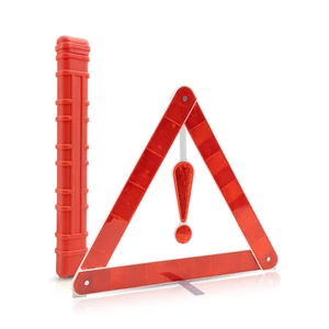 ROADPOWER (RP-HAZ-02) Emergency Warning Triangle Foldable Red Reflective Road Safety Hazard Sign High-Visibility Hard Case for