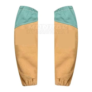Leather Arm Sleeves for Welding-Heavy Duty Cowhide Anti-Slip & Breathable Welding Arm Guards Safety Sleeves for Welders