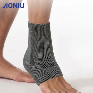 Customized 3D Knitted Compression Ankle Support Breathable Anti-sweat Unisex Protection Ankle Sleeve for Sports