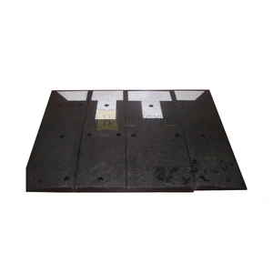 Australia Heavy Duty Black White China Factory 985mm Warning Reflective Speed Reducer Bump Speed Hump Cushion