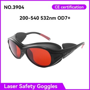 Eye Protection CE Certified 200-540nm OD7 Anti-Scratch Laser Protective Eyewear For Green Laser Engraving Equipment Laser Safety