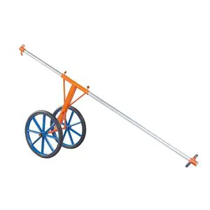 Curb Stone Installation Tool with Inflatable Solid Big Wheels Small Thick Wheel-Truck Mountable Clip Cart