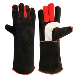 Leather Material OEM ODM Best Design 2023 Light Weight Full Finger Coverage Men Women Safety Wear Welding Gloves