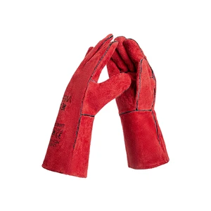 Welders Long Wool Red Grey TIG/MIG Welding Low Spatter Heat-Resisting Welder's Protective Gloves Welding Accessories