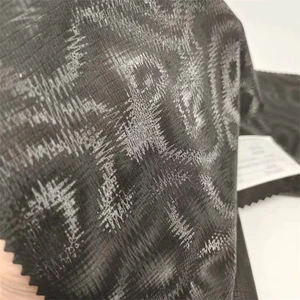 Patterned Reflective Faux Leather Fabric 4-Way PU Upholstery Fabric Synthetic Leather Female Clothing Trousers Fabric