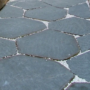Modern Eco-Friendly Basalt Thin Irregular Stepping Stone Paving Curbing Edgestone Outdoor Garden Yard Park Sidewalk Magic Stone