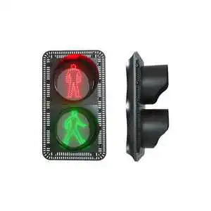 Customize PC/ABS Material Pedestrian Traffic Light 300mm High Brightness Led Traffic Signal Lamp for Street Roads Zebra Crossing