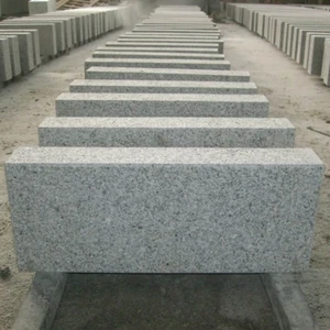 Chinese Cheap Granite Road Kerbs Dark Grey Granite Curbstone G603 Granite Round Kerbstone