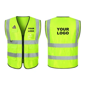 Reflectors Surveyor Red Orange Safety Vest with Pockets Safety Vests Jacket Shirts Uniform Hoodie Reflective Safety Clothing