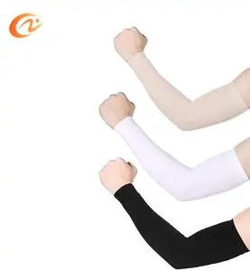 Men's and Women's UV Black Gloves & Top Compression Sleeves Sun Protective Arm Cooling Sleeves