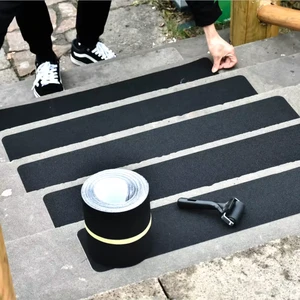 Colors PET Acrylic Single Sided Waterproof Adhesive Sticker Die Cut Anti-Slip Strips 32 X4 Stair Treads Tape