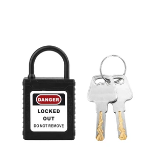 High Quality 4*20MM Nylon Shackle ABS Industrial Lockout-Tagout Loto Safety Lockout Padlock Candados With Master Key