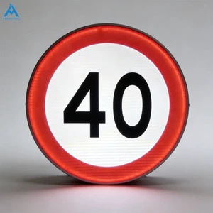 Custom Design Reflective LED Traffic Sign Board Aluminum Sheet 1.5mm Thickness CE Certified UV Printed Outdoor Use for Road