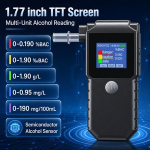 Professional Breath Alcohol Tester High Accurate BAC Semiconductor Alcohol Detector Alcohol Tester Breathalyzer For Car Drivers