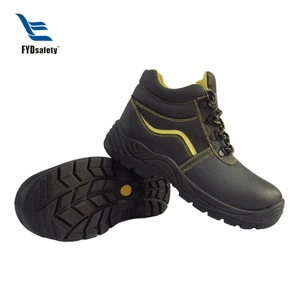 Unisex Labor Protection Shoes Anti Smashing Anti Piercing for Construction Sites Upper Tongue Connected Safety Shoes