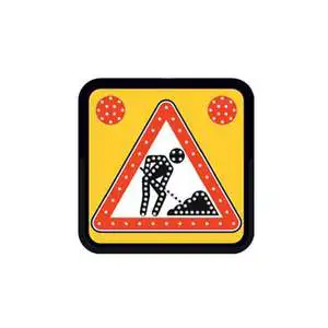 AC LED 60 X 60 cm Road Maintenance Sign Traffic Warning Product
