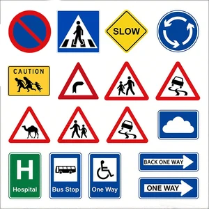 High Strength Fireproof Anti-Corrosion Waterproof Reflective Traffic Sign Boards Third Grade Reflective Film Custom Logo Signs
