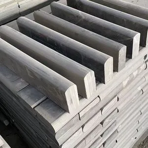 Modern Natural Grey Bluestone Curb Stone Kerb Edging Block Polished Outdoor Landscape Hardscape for Roadside Pathway Driveway