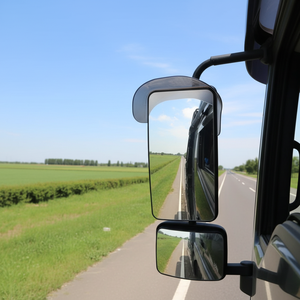 New Extendable Bus Mirror Custom Size Shape Curvature Convex Auto Side Mirrors Chrome Back Paint Universal Fitment