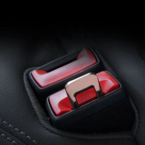 Factory Custom Auto Parts Accessories Polyester Car Safety Seat Belt Clip with Hidden Logo 2-Point Type Seat Belt Extender
