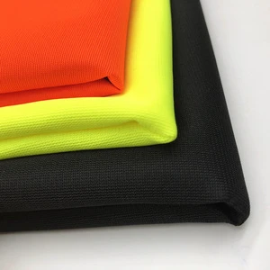 Warp knitting fabric low elasticity mesh fabric for reflective vest engineer uniform