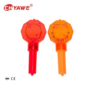 Waterproof Red Handheld LED Traffic Warning Light for Road Construction Portable Road Construction Signal Lamp