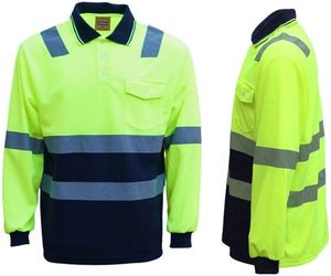 Customizable 100% Polyester Mesh ANSI Class 2 EN20471 Certified High-Reflective Waterproof Safety Workwear T-Shirt Vest Jacket