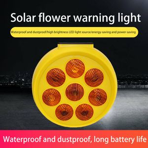 YW-TYD08 Solar Powered Sunflower Traffic Warning Light Waterproof PP&Acrylic Roadside Traffic Light