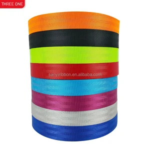 Factory Custom 48mm Imitation Nylon Car Safety Seat Belt Webbing Strap High-Strength Recycled Woven Sustainable Feature