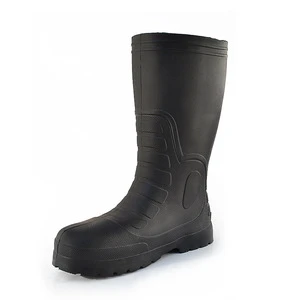 Men's Middle and High Tube Labor protection Rain Boots Waterproof Shoes Thickened EVA Foam Rain Boots