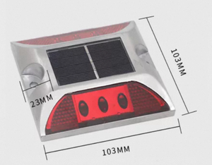Factory Price Top Cross-Border Solar-Powered LED Road Stud IP68 Protection Reflective Aluminum Alloy Raised Pavement Sign Light