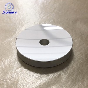 Double Convex Spherical Optical Round Mirror with Hole Aluminum Coating High Reflectivity 1/10 Wave Flatness OEM Customizable