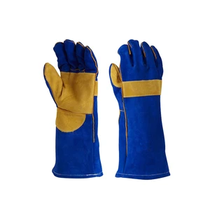 Heavy Duty Goat Skin Leather Tig Welding Gloves Fire Resistant Palm Reinforcements Welder Gloves Personal Care Silicone-free
