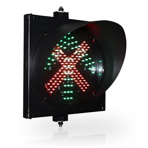 High Quality 300mm Red Cross Green Arrow Traffic signal Light for Toll Gate