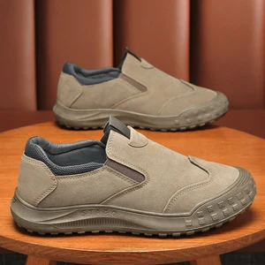 Labor Protection Men's Shoes 2024 All Seasons Explosions Low-top Breathable Deodorizing Non-slip Wear-resistant Casual Work